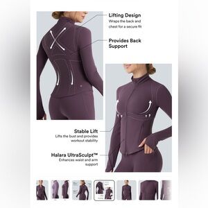 HALARA Halara UltraSculpt Mock Neck Push-Up Long Sleeve